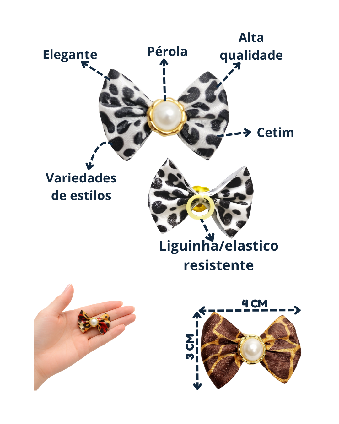 L1320 LAÇO LUXO ESTAMPADO ANIMAL PRINT - 30 UN - Imagem 2