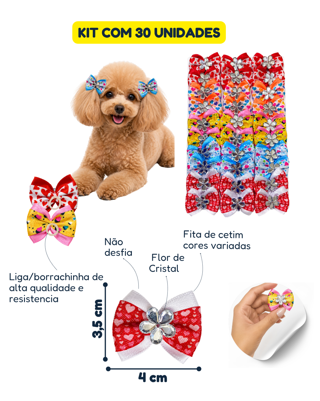 L11695 LAÇO DUPLO ESTAMPADO - 30 UN - Imagem 2